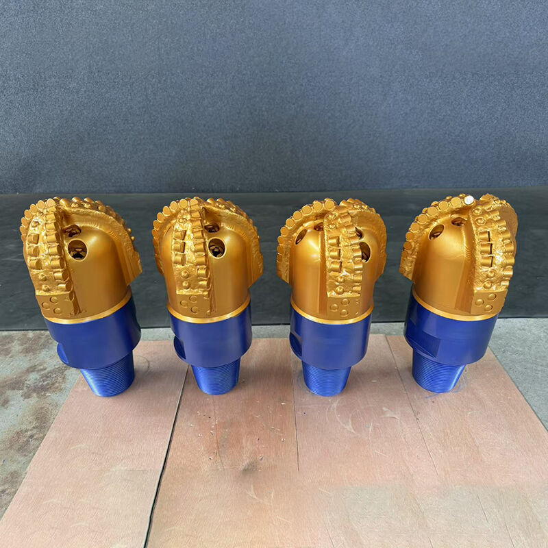 أدوات قطع الصخور للحفر في آبار المياه 3 شفرات 8.5 بوصة (215.9 ملم) لقمة حفر مصفوفة جسم ماسي بت PDC