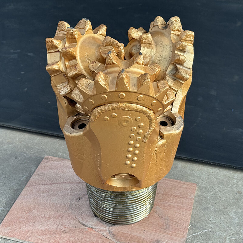 9 7/8 بوصة (250 ملم) IADC137 لقمة حفر ثلاثية المخروط ذات أسنان الطحن لمعدل حفر سريع للتكوينات اللينة